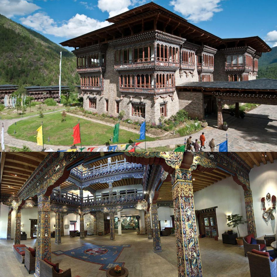 Zhiwa Ling Hotel, Paro, Królestwo Bhutanu