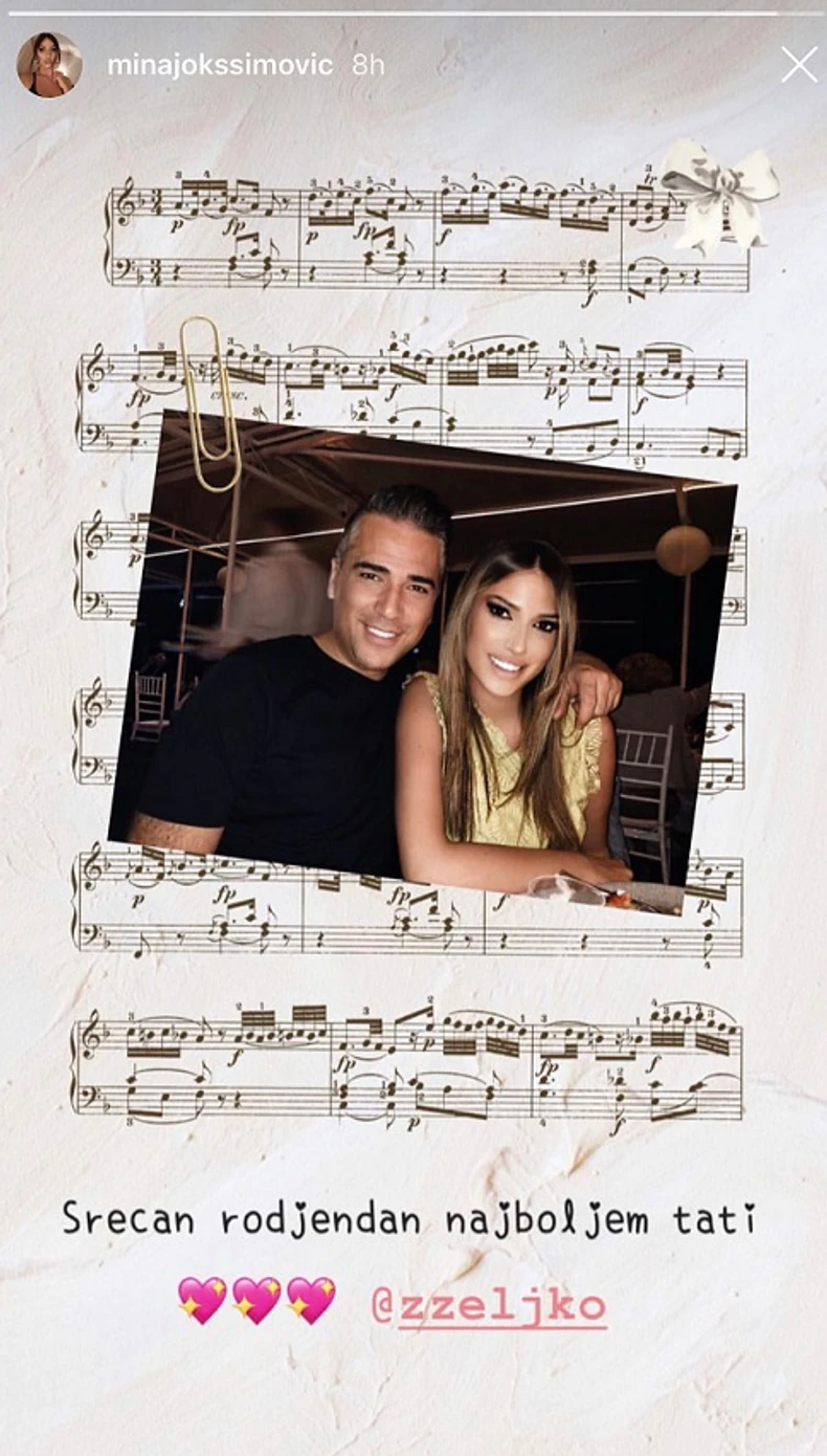 "NAJBOLJI TATA" Željko Joksimović slavi rođendan, a ćerka Mina mu se tim povodom JAVNO OBRATILA