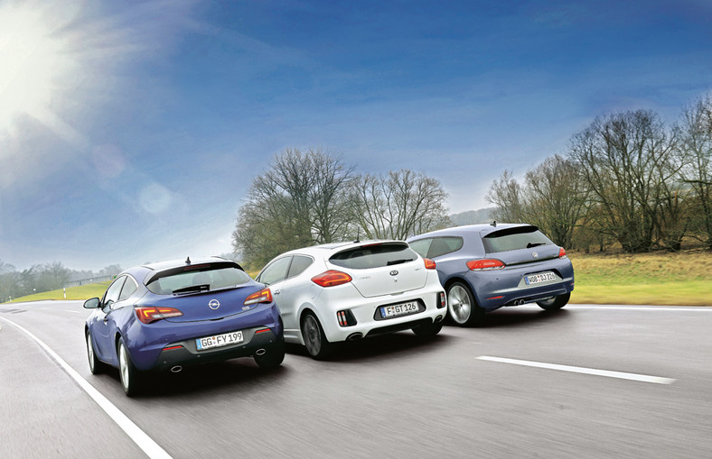 Porównanie: Kia pro ceed GT Opel Astra GTC VW Scirocco