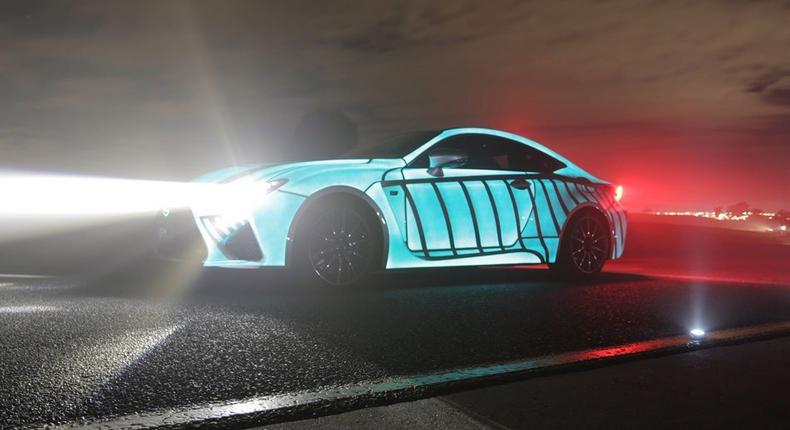 The Lexus RC F Coupe 'heartbeat car'