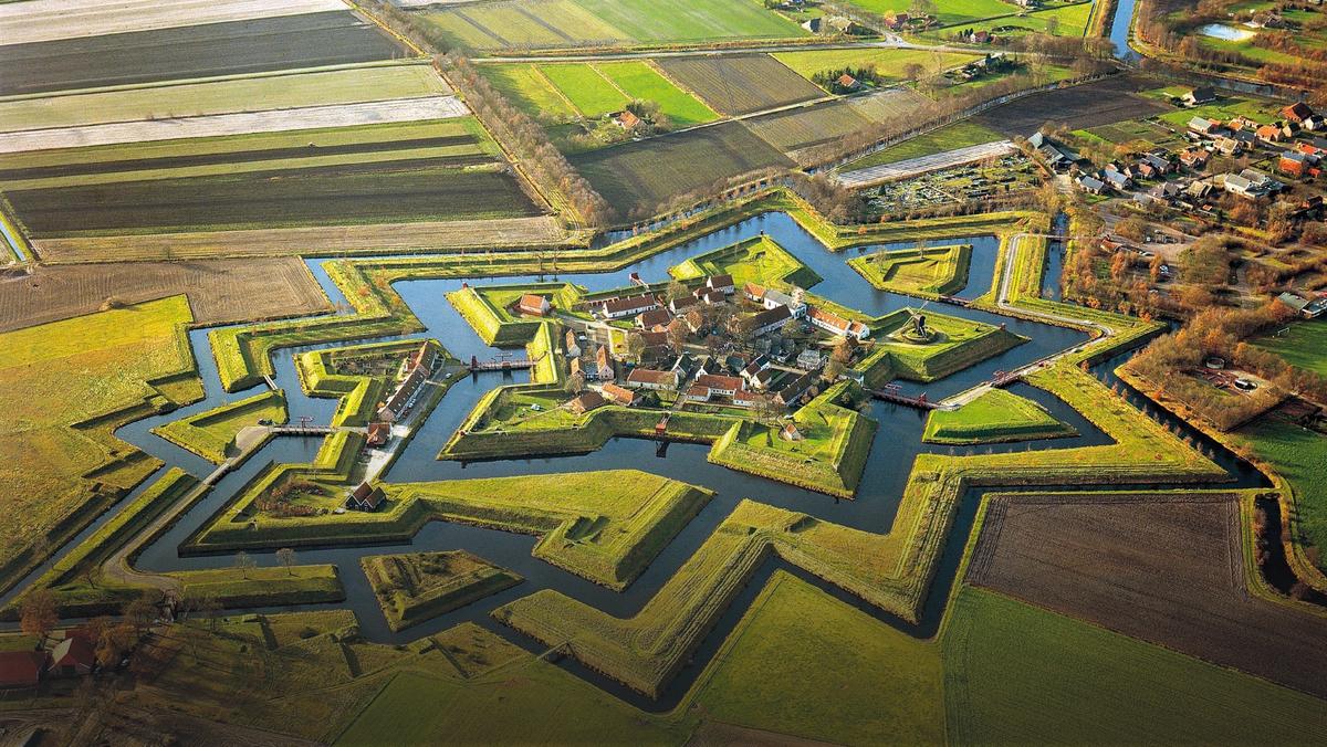 Bourtange - miasto-twierdza w Holandii