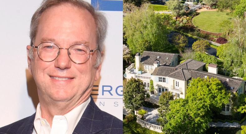 Eric Schmidt bought his mansion for around $2 million in 1990, according to Zillow, and is now trying to sell it for $24.5 million.Vivien Killilea/Peter Lyons/Getty