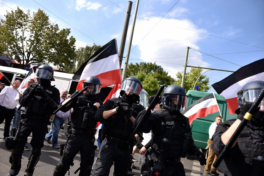 Demonstracja neonazistów w Berlinie