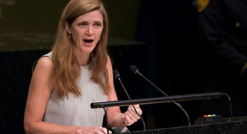 US Ambassador to the UN Samantha Power, seen in October 2016, warned that cutting US funding to the United Nations would be extremely detrimental to the country's own interests