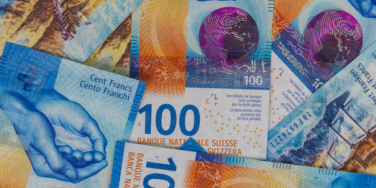Frank szwajcarski traktowany jest jako "bezpieczna przystań" dla inwestorów
