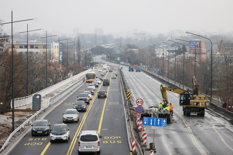 Nowy wiadukt Trasy Łazienkowskiej