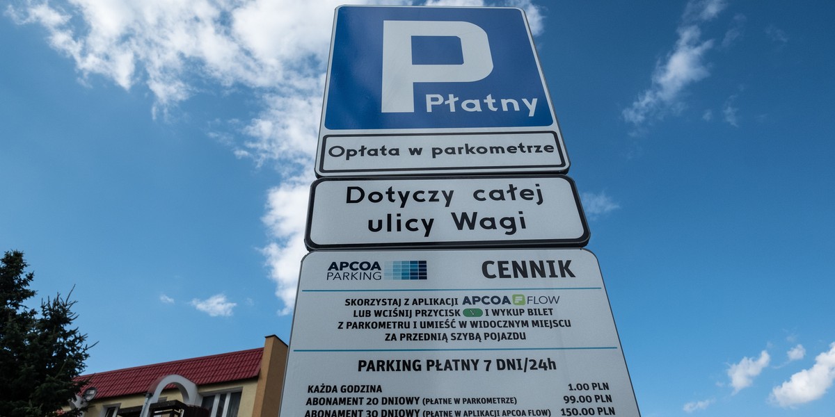 Płatny parking wprowadzono na ul. Wagi.