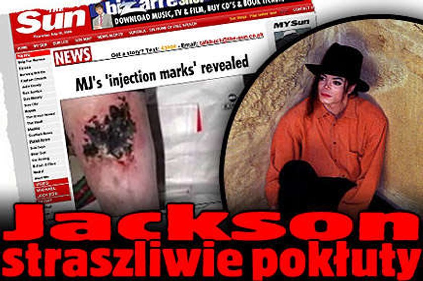 Jackson straszliwie pokłuty