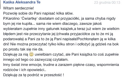 opinia o "Ćwiartka raz", fot. screen z facebooka KKP