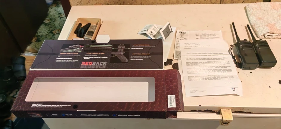 Kutija od samostrela pronađena u stanu Miloša Žujovića