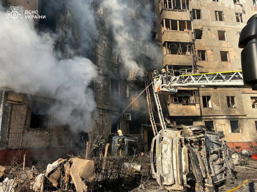 Ruski napad na Ternopilj u Ukrajini