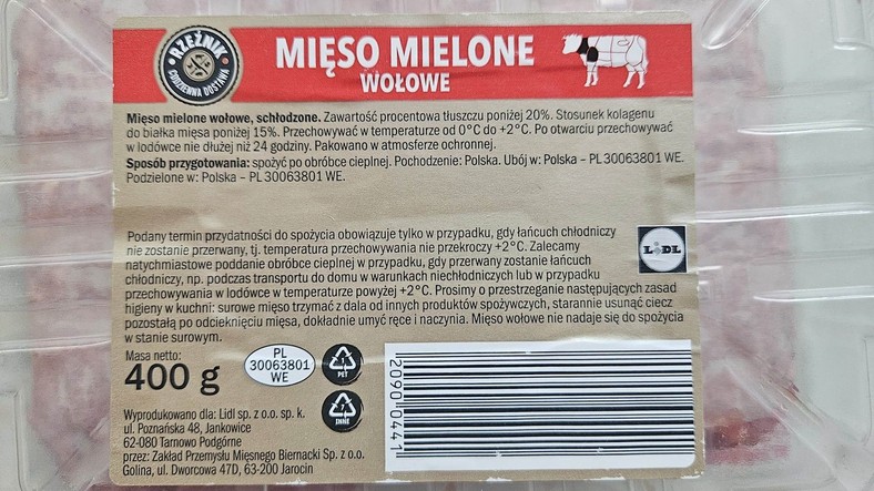 Salmonella w mięsie mielonym z Lidla1