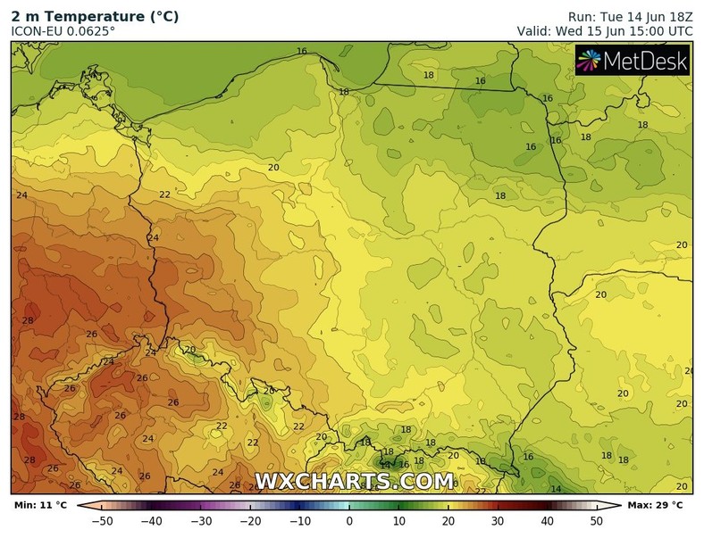 Lokalnie na zachodzie temperatura sięgnie 25-26 st. C