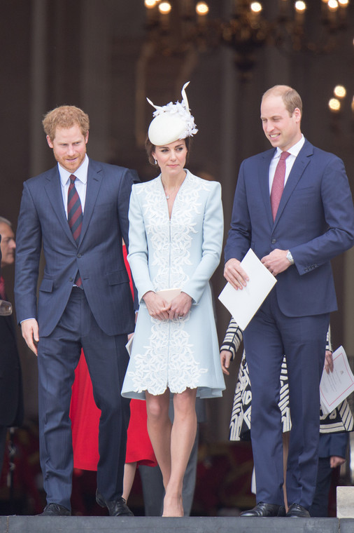 Książę Harry, księżna Kate i książę William (Londyn, 10 czerwca 2016 r.)