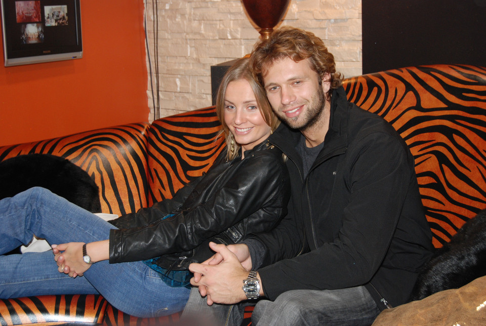 Agnieszka Szulim z mężem w 2008 roku (fot. mwmedia)