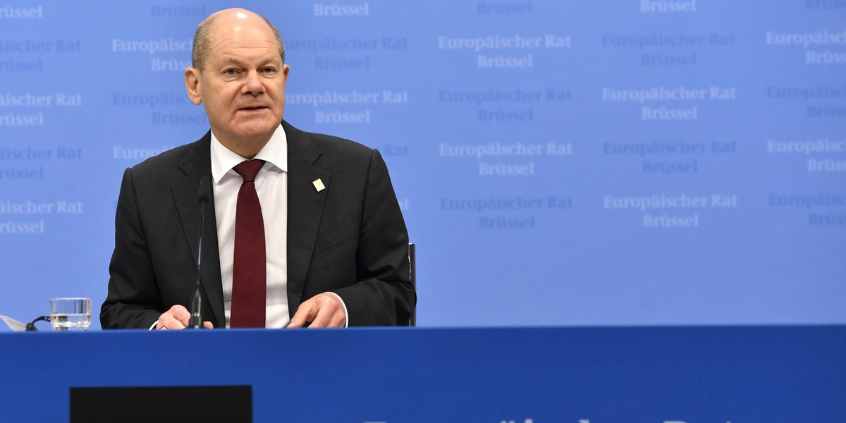 Kanclerz Niemiec Olaf Scholz.