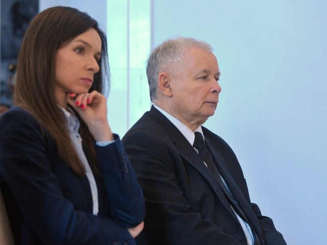 Marta i Jarosław Kaczyńscy