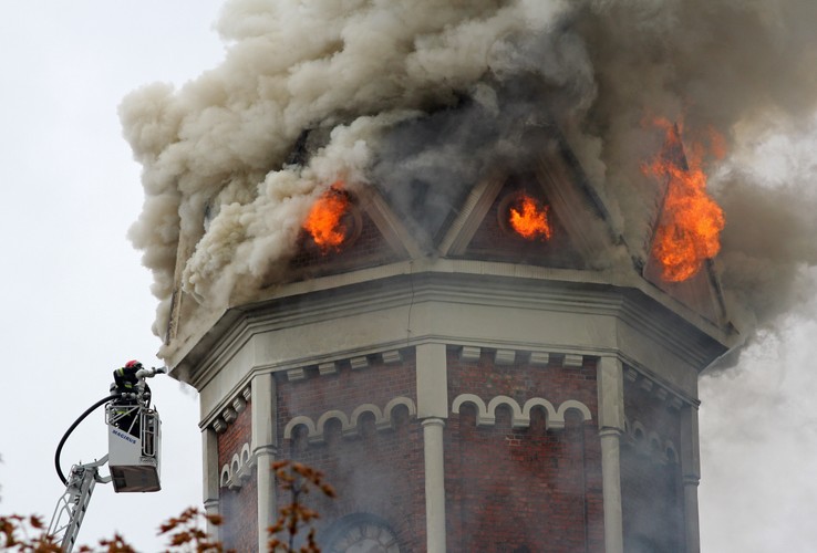 Pożar kościoła świętego Wojciecha w Białymstoku