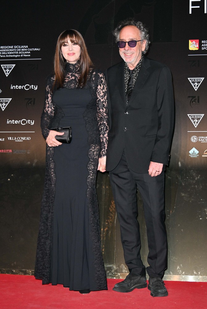 Monika Beluči i Tim Barton