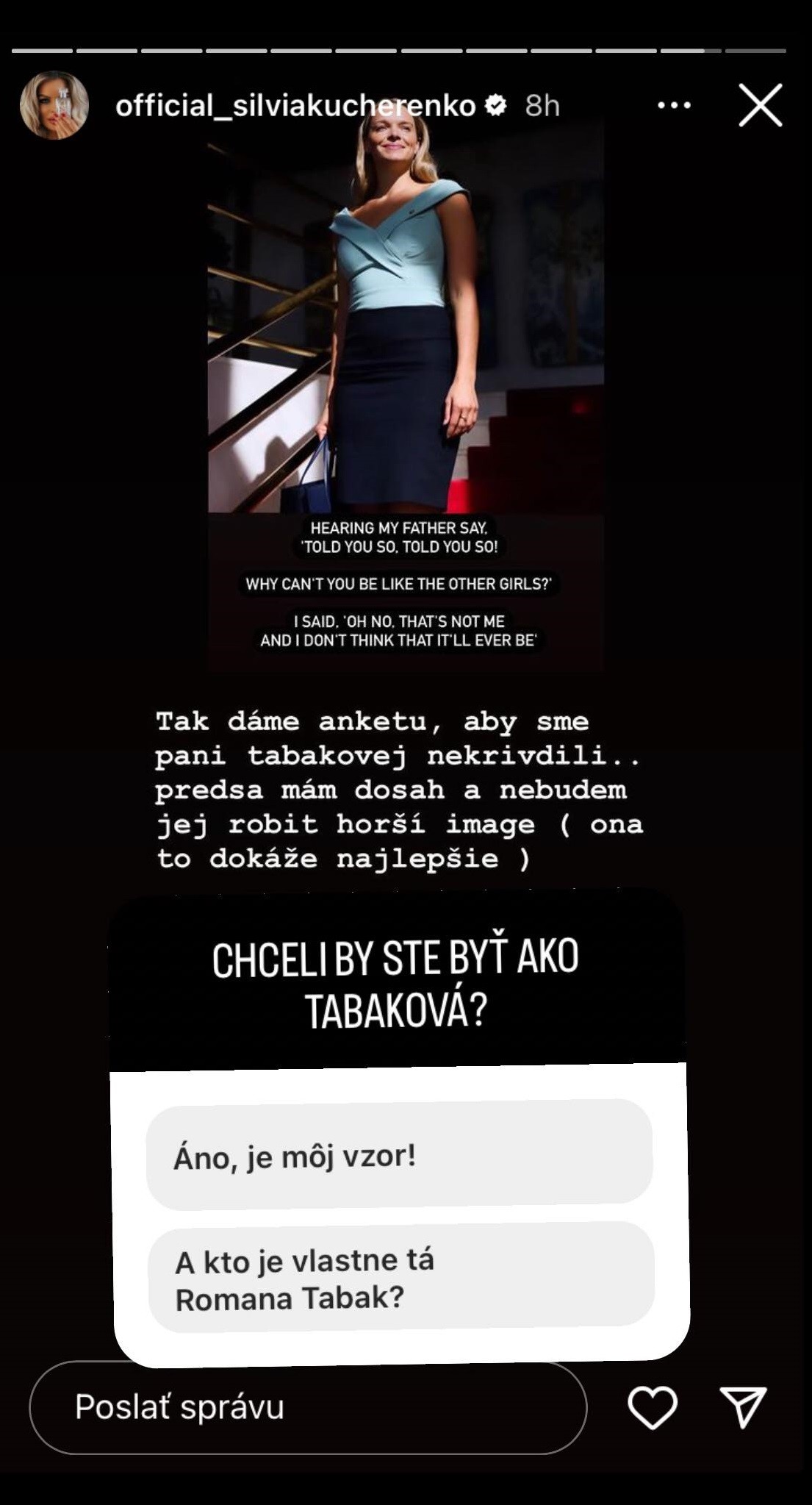 Kucherenko má poslankyňu v zuboch. 