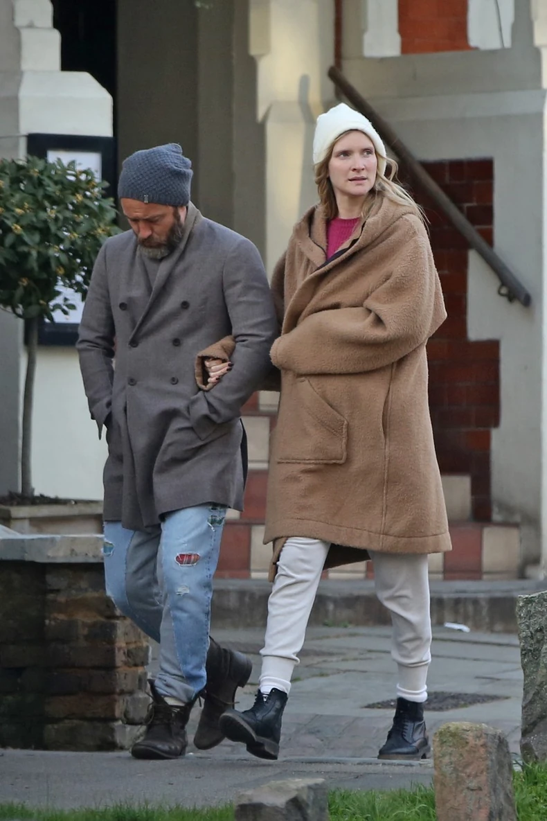 Džud Lou sa Filipom, sadašnjom suprugom