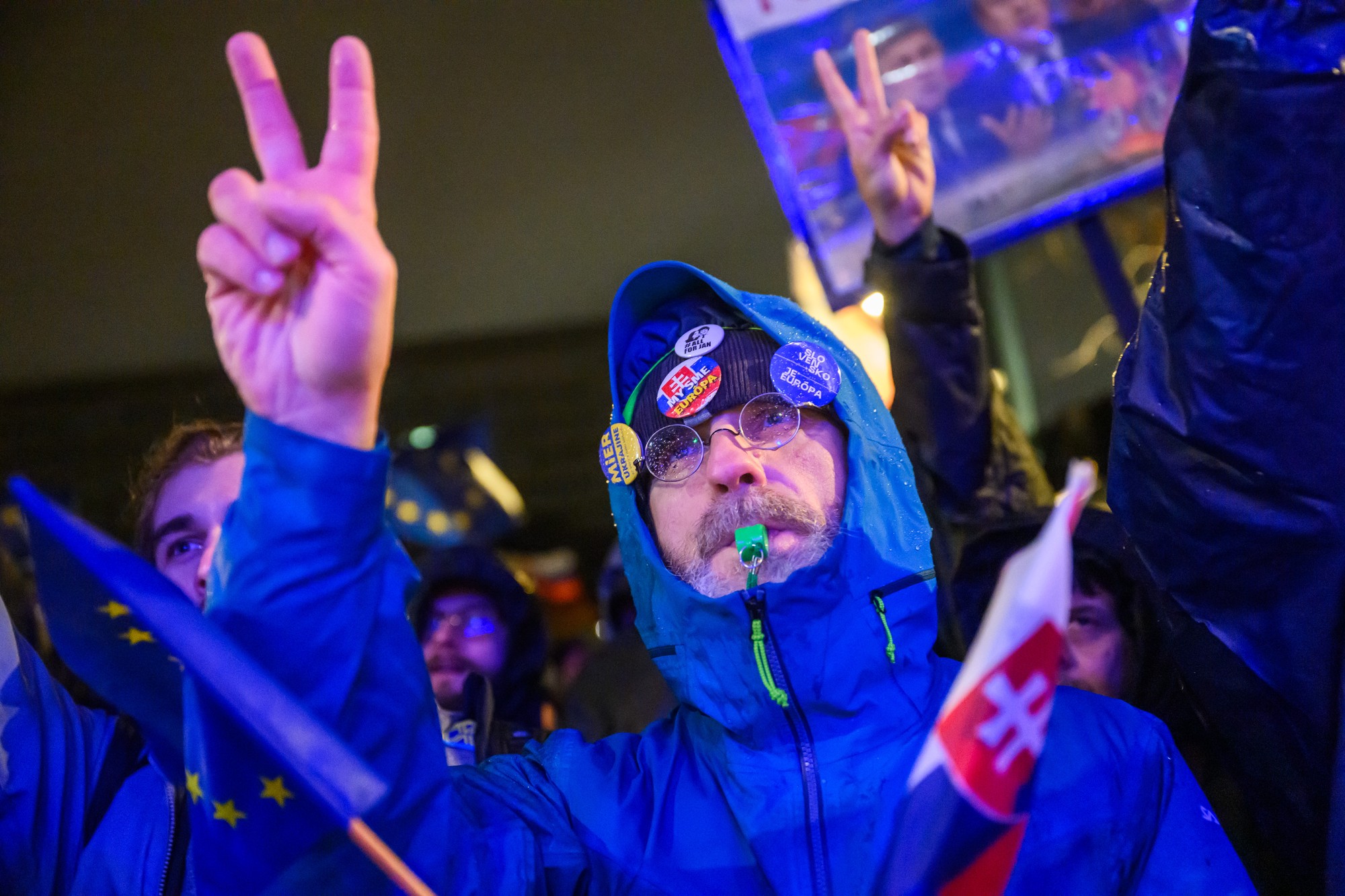 Občiansky protest pri príležitosti 36. výročia Nežnej revolúcie v Bratislave.