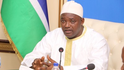 Gambia’s President Adama Barrow/. [Guardian]