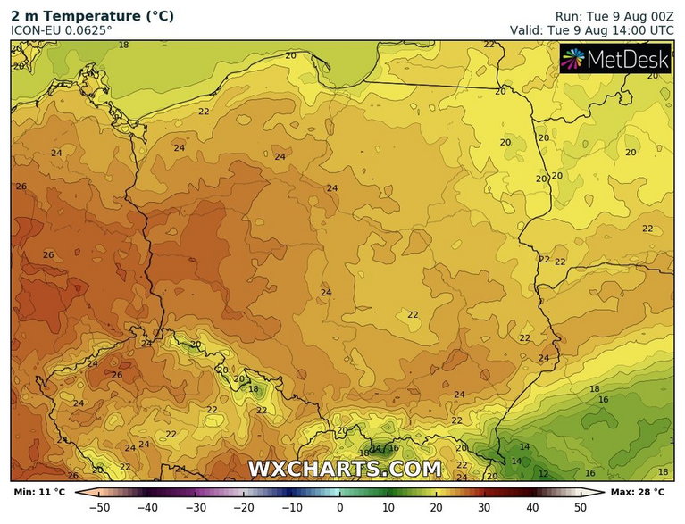 Będzie ciepło, ale nie upalnie