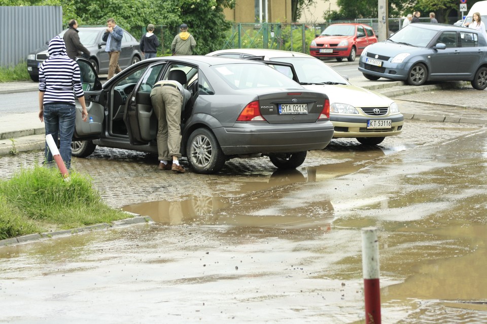 KRAKÓW POWÓDŹ MAJORA CZERWONY PRĄDNIK