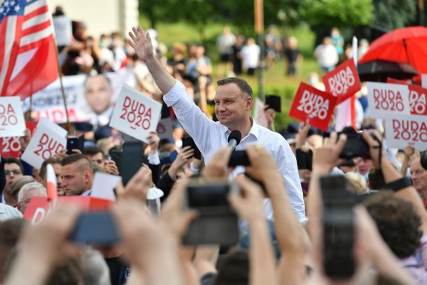 Kielce, wybory prezydenckie 2020. Ubiegający się o reelekcję prezydent RP Andrzej Duda 