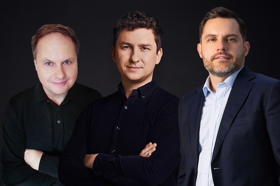 Od lewej: Andrzej Zając, prezes Arts Alliance S.A., Wojciech Rokosz, CEO i współzałożyciel Plenti oraz Wojciech Cipiur, prezes DSV Solutions Polska