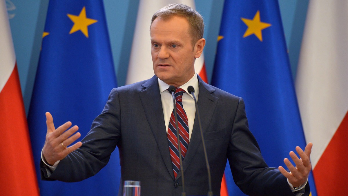 WARSZAWA PREMIER DONALD TUSK KONFERENCJA PO POSIEDZENIU RZDU