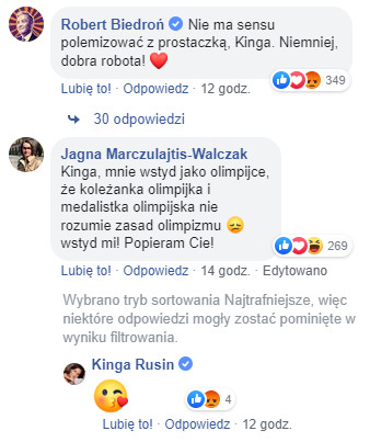 Wpis Roberta Biedronia i Jagny Marczułajtis