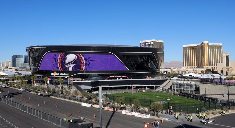 Raiders owner Mark Davis nicknamed Allegiant Stadium the Death Star because of its futuristic, imposing shape.