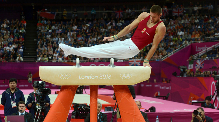 Berki Krisztián Londonban olimpiai bajnok lett lólengésben /Fotó: MTI - Kollányi Péter