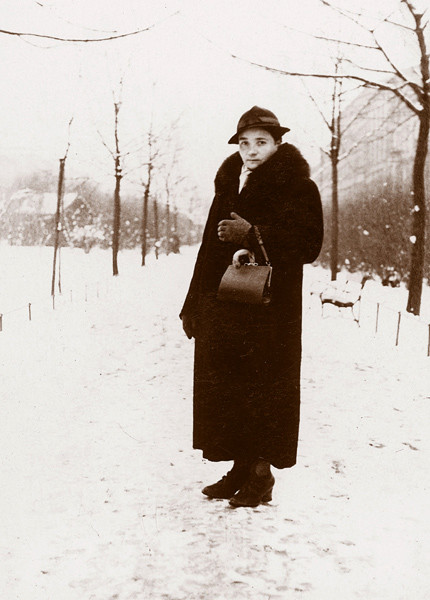 Rozalia na Plantach Dietla w Krakowie (zima 1931)