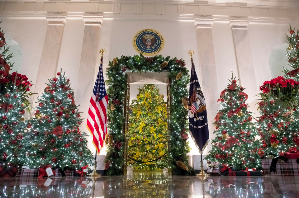 Bożonarodzeniowe dekoracje w Białym Domu