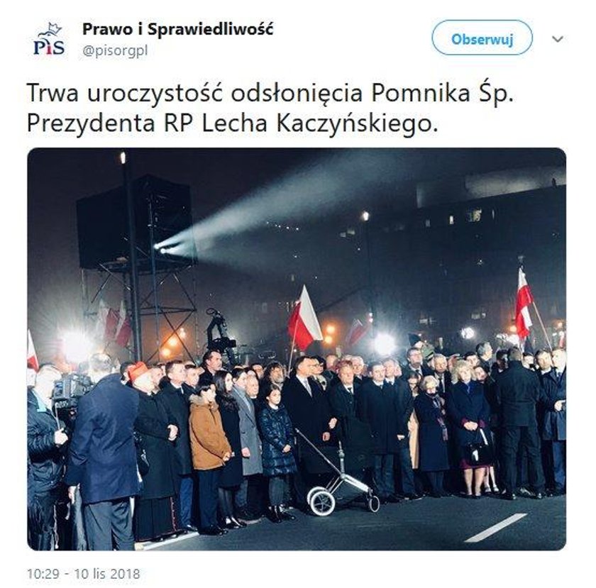 Rodzina Kaczyńskich w komplecie. Był też pasierb Marty