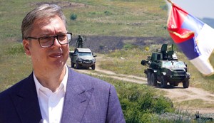 Aleksandar Vučić Pasuljanske livade zastava  