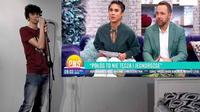 Jego piosenka z pasków "Wiadomości" TVP podbiła polski internet