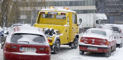 Strażnicy polują na kierowców,a  w mieście paraliż