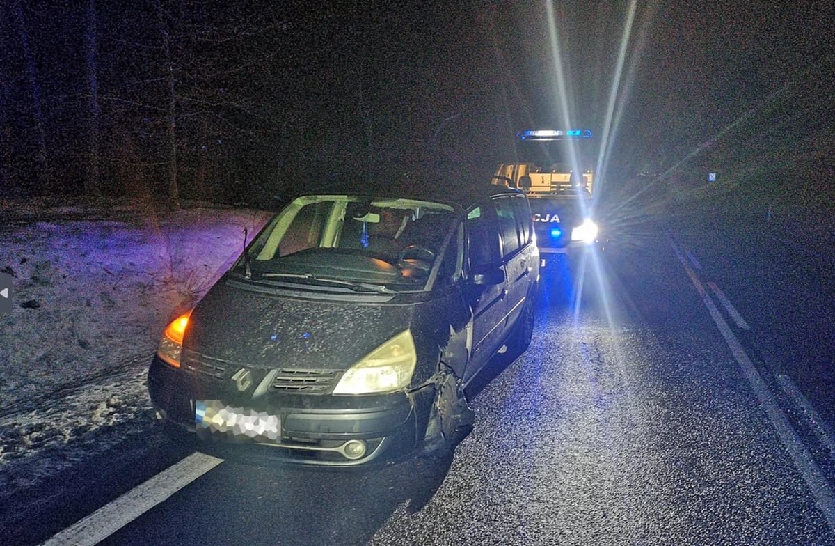  Mazowieckie. Z felgi tryskały iskry, kierowca był pijany. Przewoził małe dzieci