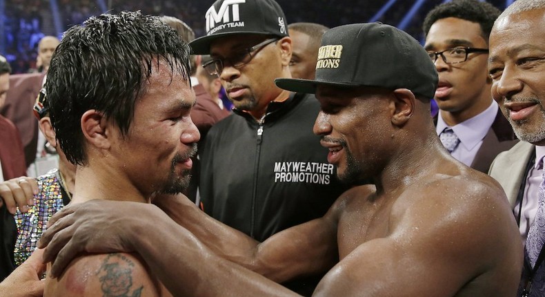 Manny Pacquiao and Floyd Mayweather