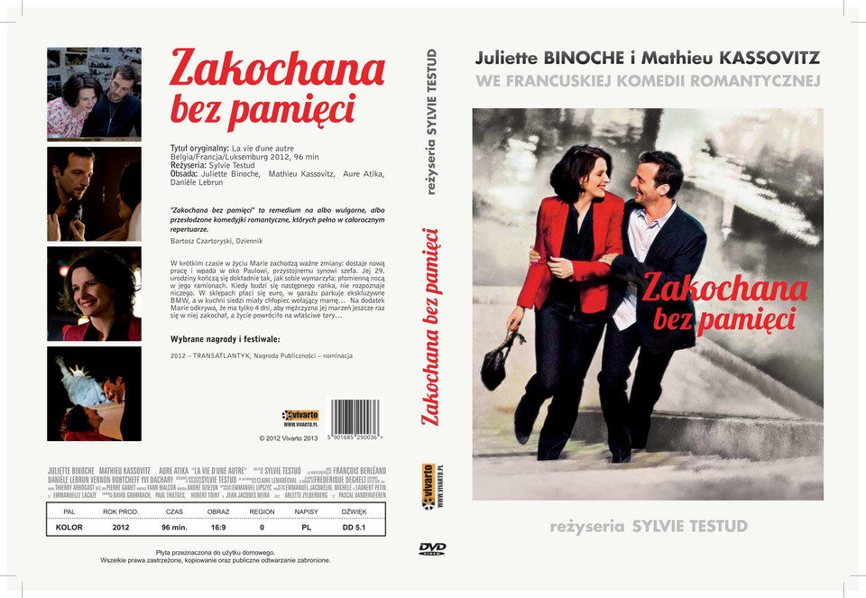 "Zakochana bez pamięci" - okładka DVD