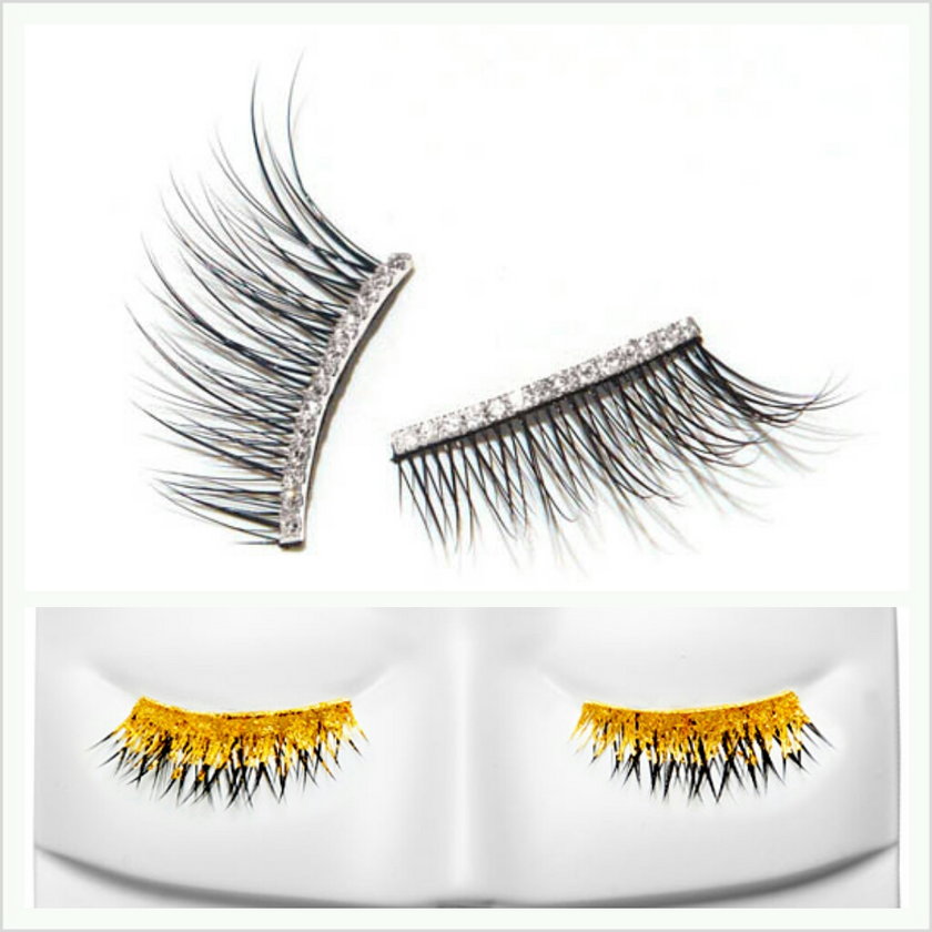 Kre At Beauty Gold and Diamond Eyelashes