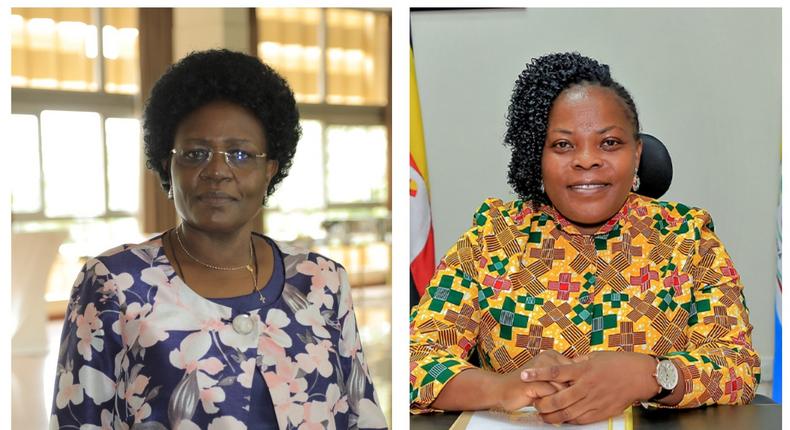 The Ministry of Karamoja under the Office of the Prime Minister (OPM) is run by Hon Mary Goretti Kitutu (L) and Agnes Nandutu (R), both from Eastern Uganda