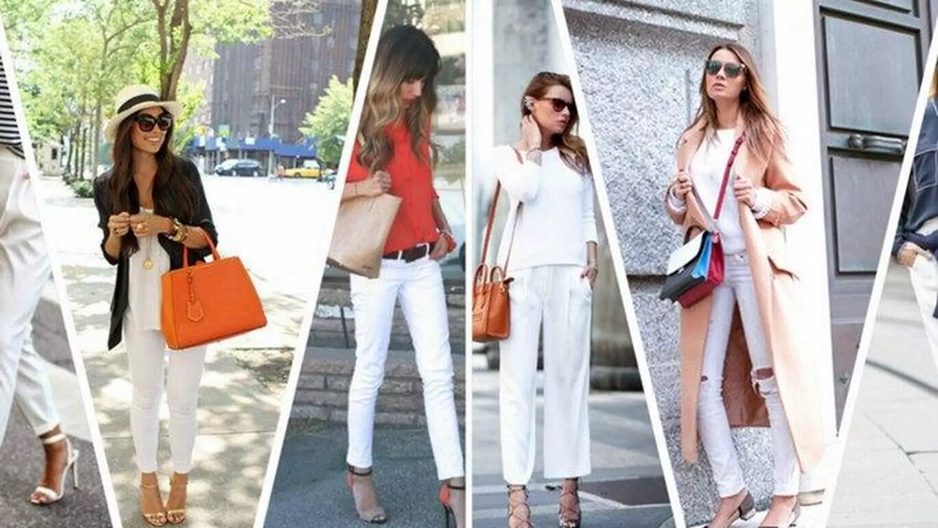 15 niebanalnych sposobów na biale spodnie. Stylizacje z blogów
