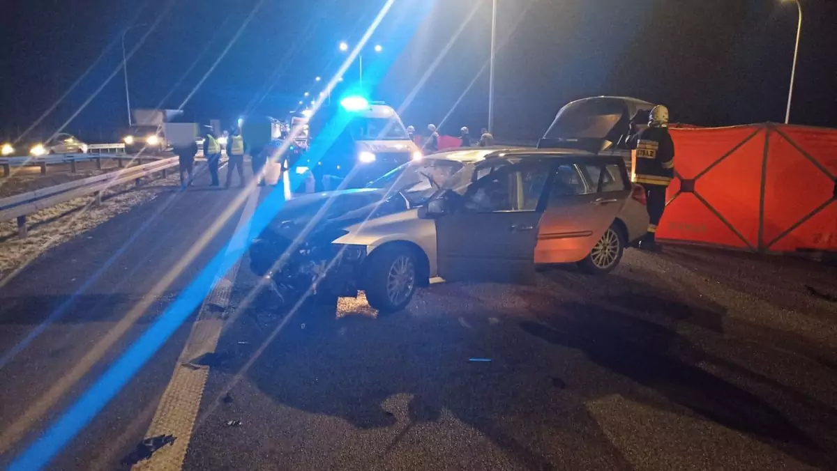 Dwoje pieszych próbowało przebiec przez drogę ekspresową S8. Obie osoby wpadły pod jadące Renault i poniosły śmierć na miejscu
