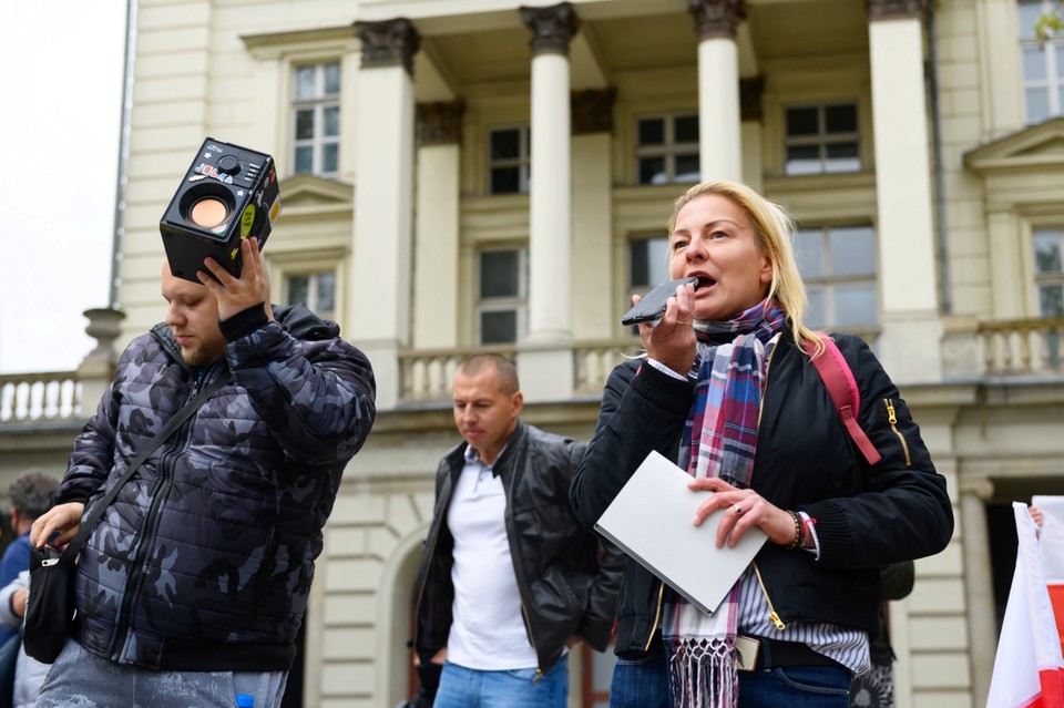 Protest antyrządowy w Poznaniu