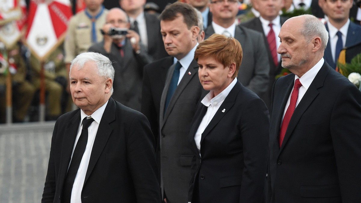 Jarosław Kaczyński Beata Szydło Antoni Macierewicz Mariusz Błaszczak